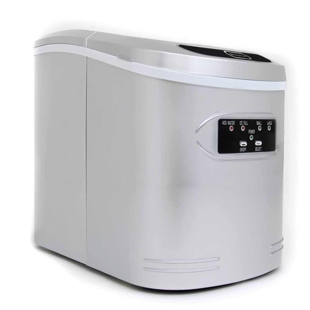 Whynter Compact Portable Ice Maker 27 lb capacity – Metallic Silver IMC-270MS