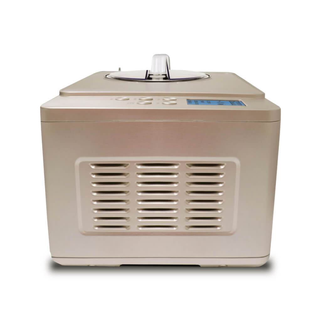 Whynter 2 Quart Capacity Automatic Compressor Ice Cream Maker & Yogurt Function with Stainless Steel Bowl in Champagne Gold ICM-220CGY
