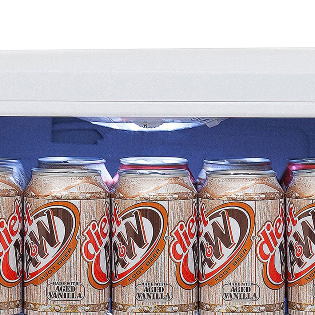Whynter Beverage Refrigerator With Lock – Stainless Steel 90 Can Capacity BR-091WS