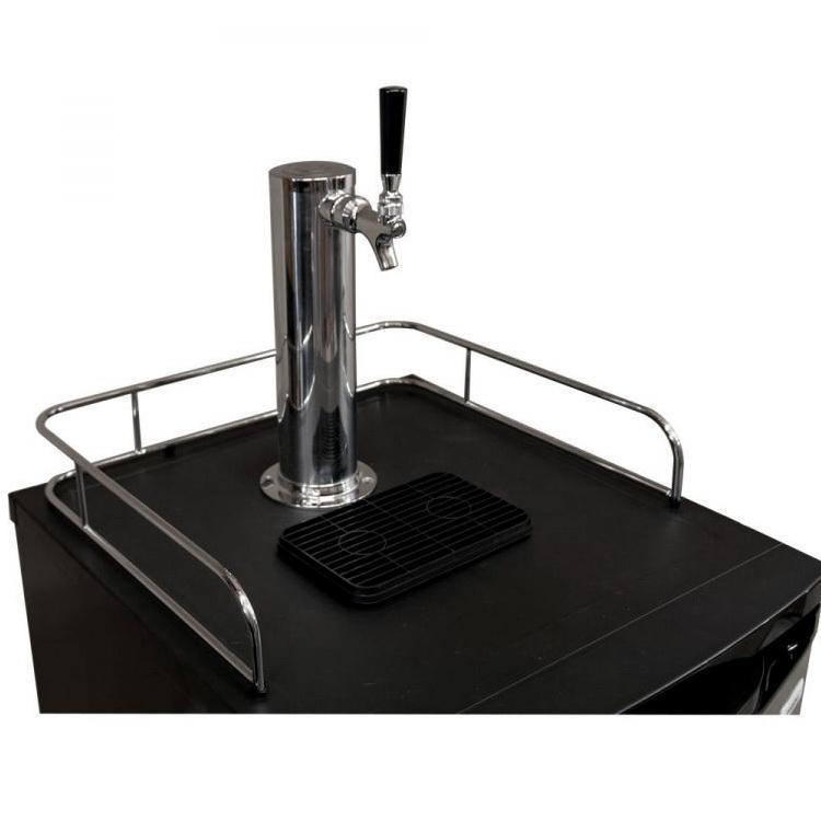 Kegco Javarator Cold-Brew Coffee Dispenser with Black Cabinet and Door