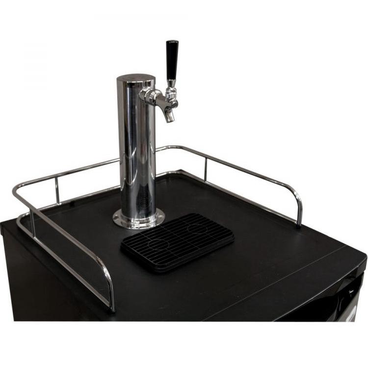 Kegco Home Brew Kegerator with Black Cabinet and Stainless Steel Door