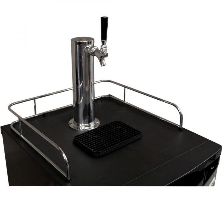 Kegco Kombucharator with Black Cabinet and Stainless Steel Door