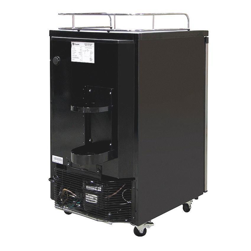 Kegco Kegerator Cabinet Only - Black Cabinet and Door