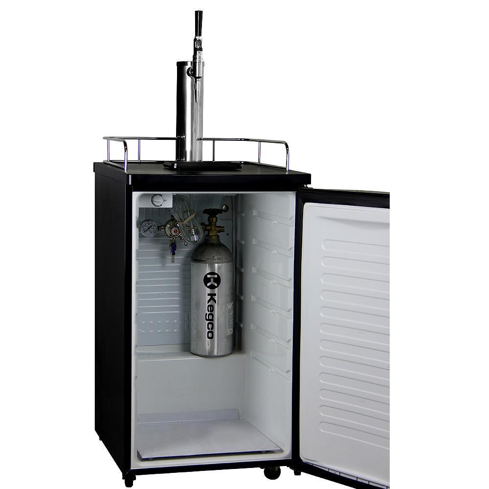 Kegco K199SS-G Guinness® Dispensing Kegerator with Black Cabinet and Stainless Steel Door