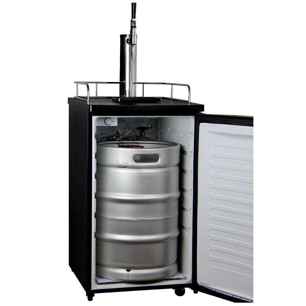 Kegco K199SS-G Guinness® Dispensing Kegerator with Black Cabinet and Stainless Steel Door