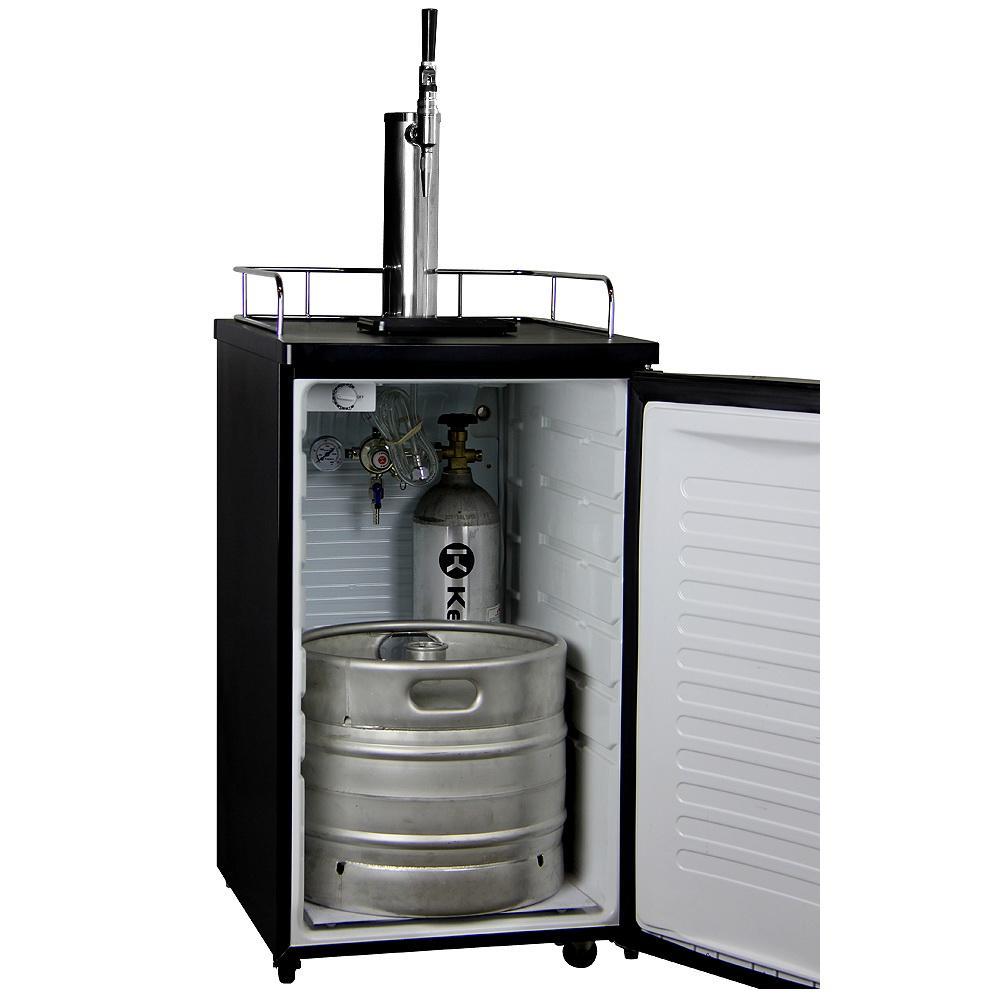 Kegco K199SS-G Guinness® Dispensing Kegerator with Black Cabinet and Stainless Steel Door