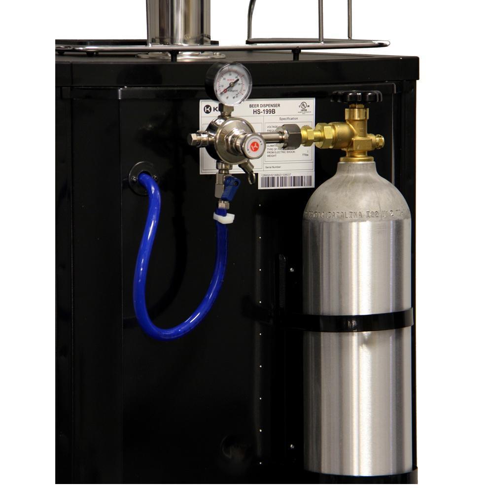 Kegco K199SS-G Guinness® Dispensing Kegerator with Black Cabinet and Stainless Steel Door