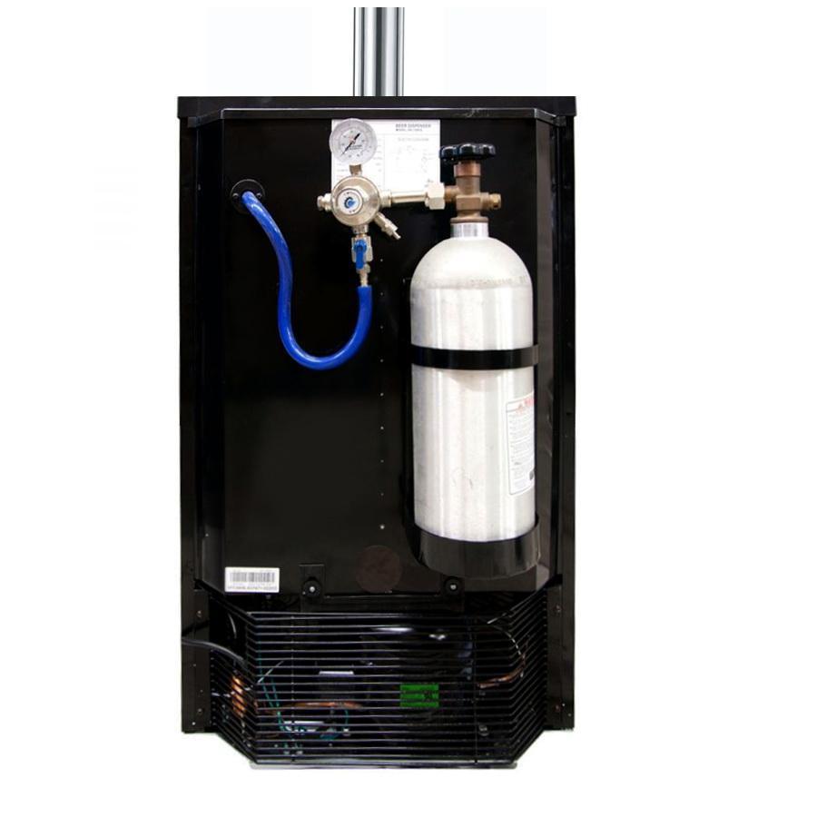 Kegco Javarator Cold-Brew Coffee Dispenser with Black Cabinet and Door