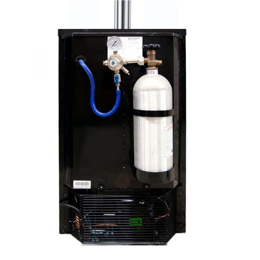 Kegco Kombucharator with Black Cabinet and Stainless Steel Door