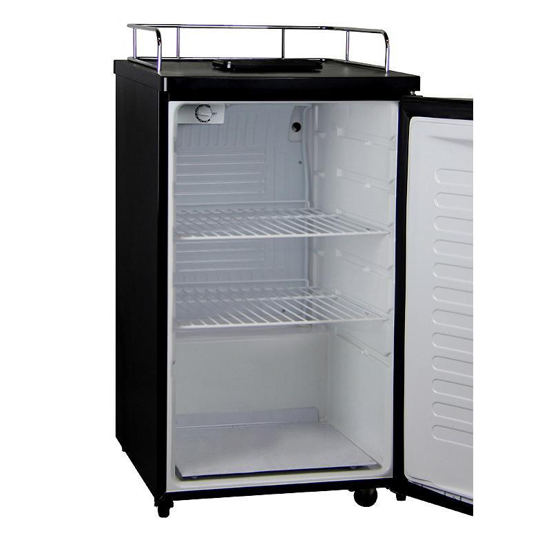 Kegco Kegerator Cabinet Only - Black Cabinet and Door