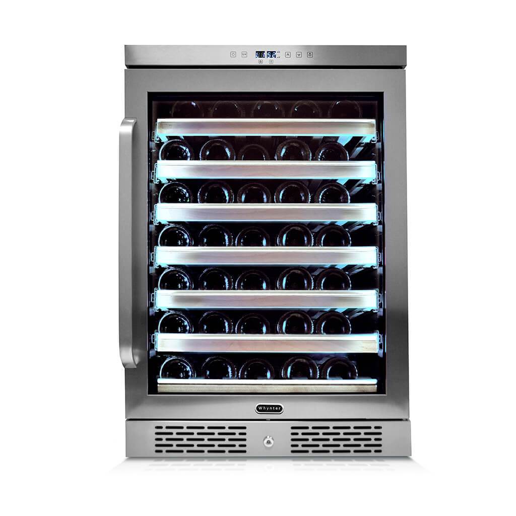 Whynter Elite Spectrum Lightshow 54 Bottle Stainless Steel 24 inch Built
