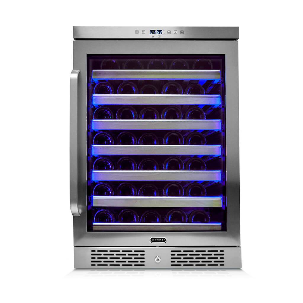Whynter Elite Spectrum Lightshow 54 Bottle Stainless Steel 24 inch Built
