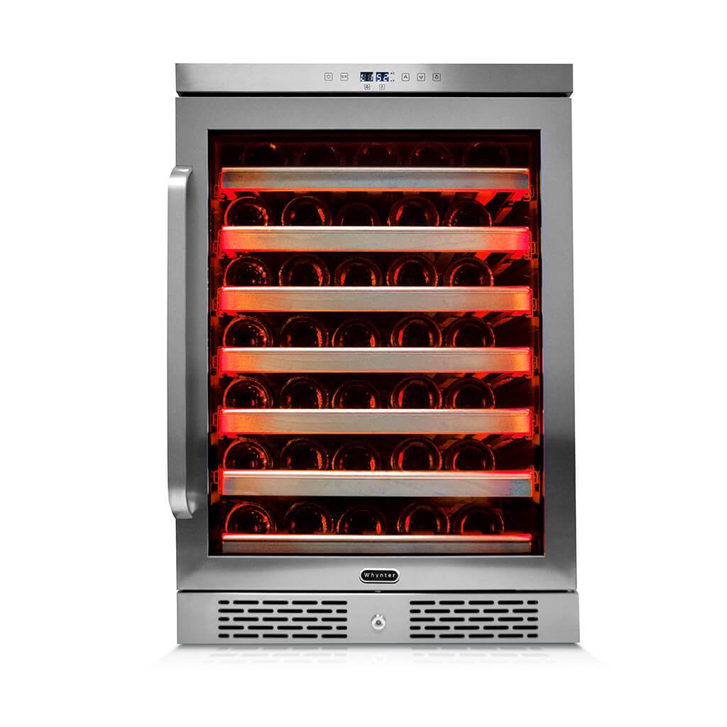 Whynter Elite Spectrum Lightshow 54 Bottle Stainless Steel 24 inch Built