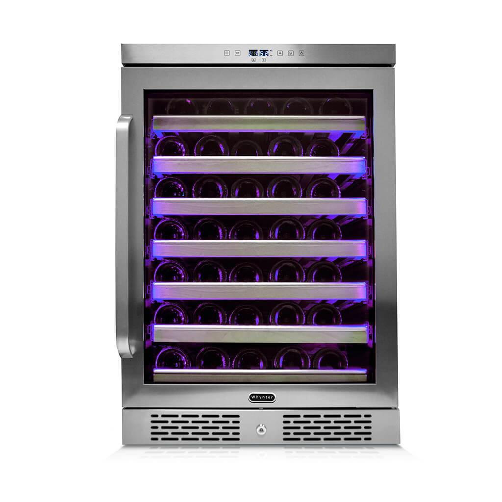 Whynter Elite Spectrum Lightshow 54 Bottle Stainless Steel 24 inch Built