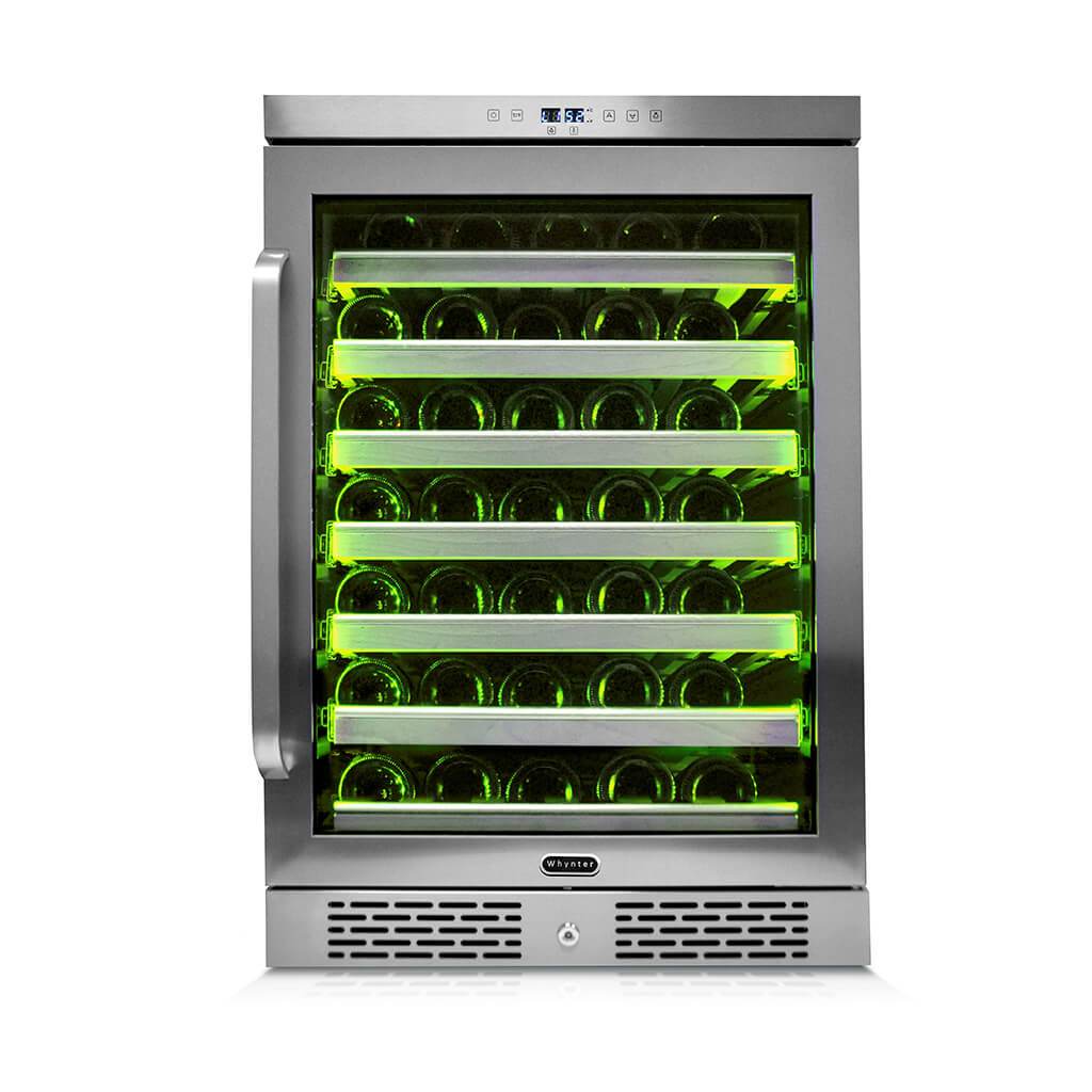 Whynter Elite Spectrum Lightshow 54 Bottle Stainless Steel 24 inch Built