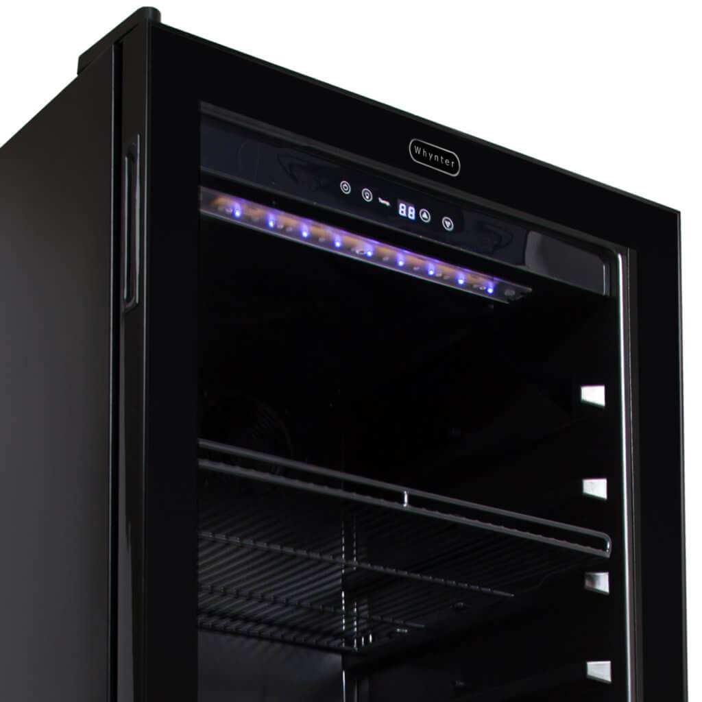 Whynter 124 Bottle Freestanding Wine Refrigerator FWC-1201BB