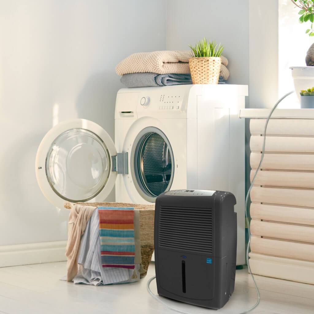 Whynter Energy Star 50 Pint High Capacity Portable Dehumidifier with Pump – Gray for up to 4000 sq ft RPD-561EGP