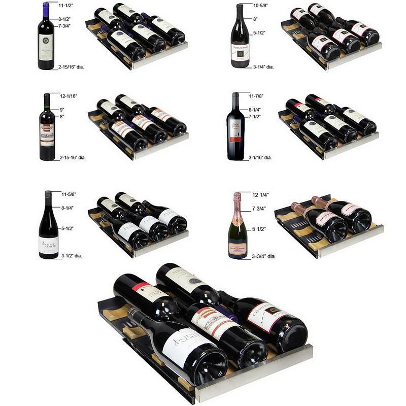 Allavino Bottle/88 Can Dual Zone Stainless Steel Wine Refrigerator/Beverage Center