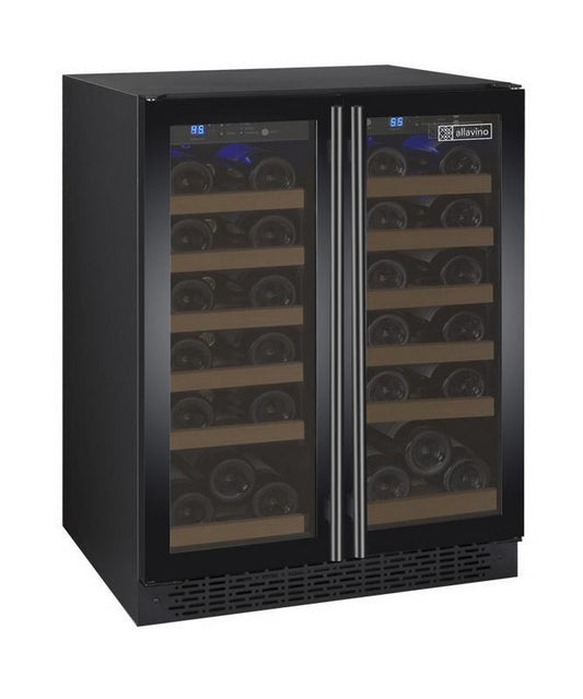 Allavino 36 Bottle Dual Zone Black Wine Refrigerator