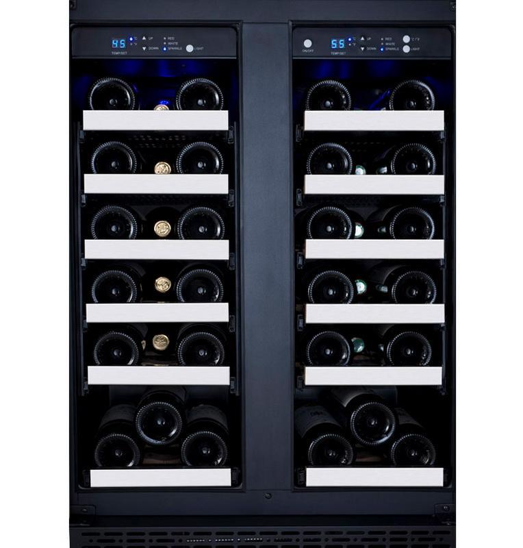 Allavino 36 Bottle Dual Zone Stainless Steel Wine Refrigerator