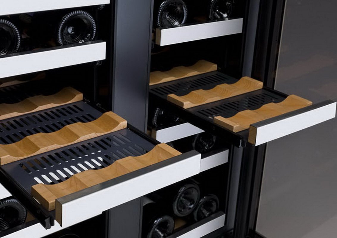Allavino 36 Bottle Dual Zone Stainless Steel Wine Refrigerator