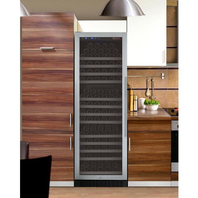 Allavino 177 Bottle Single Zone Stainless Steel Wine Refrigerator