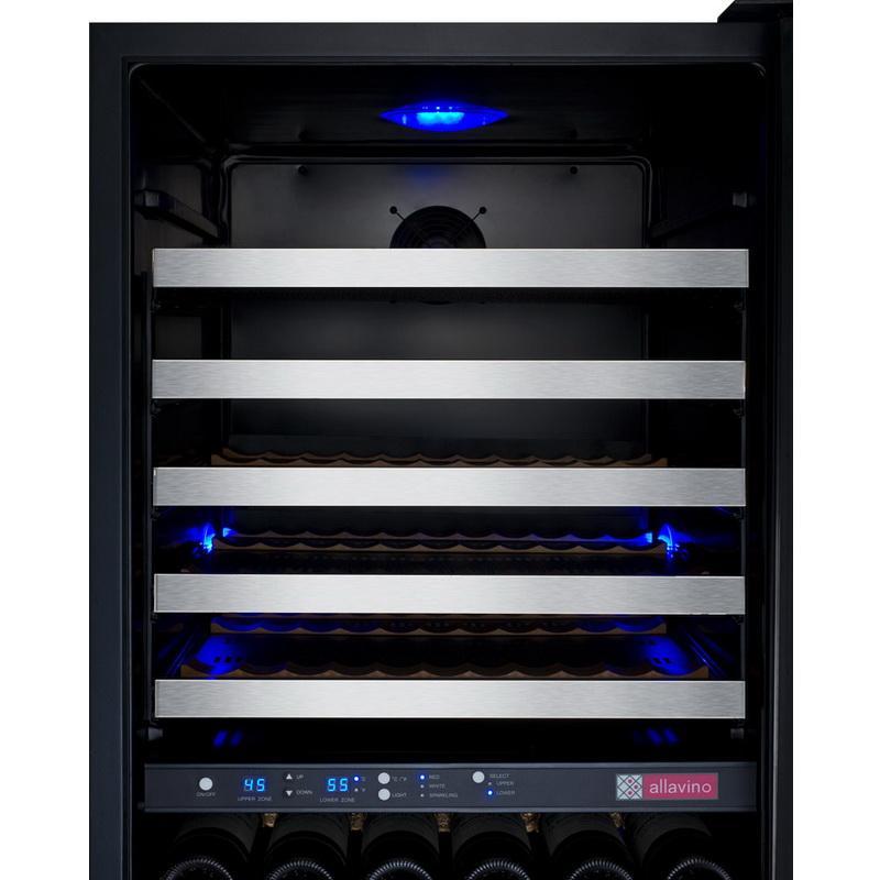 Allavino 172 VSWR172-2SL20 Bottle Dual Zone Stainless Steel Wine Refrigerator
