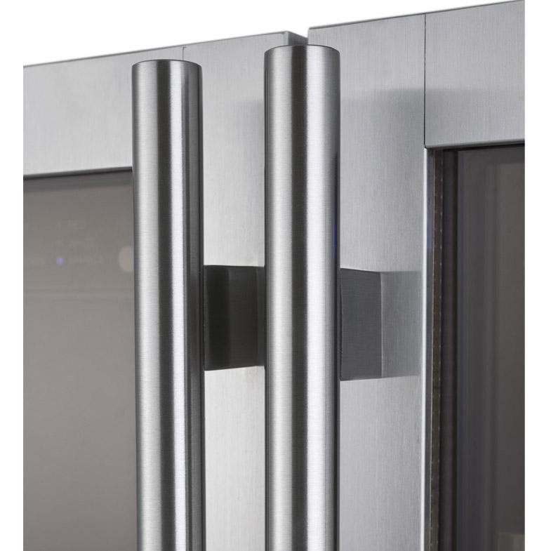 24" Wide FlexCount II Tru-Vino 18 Bottle/66 Cans Dual Zone Stainless Steel Wine Refrigerator/Beverage Center