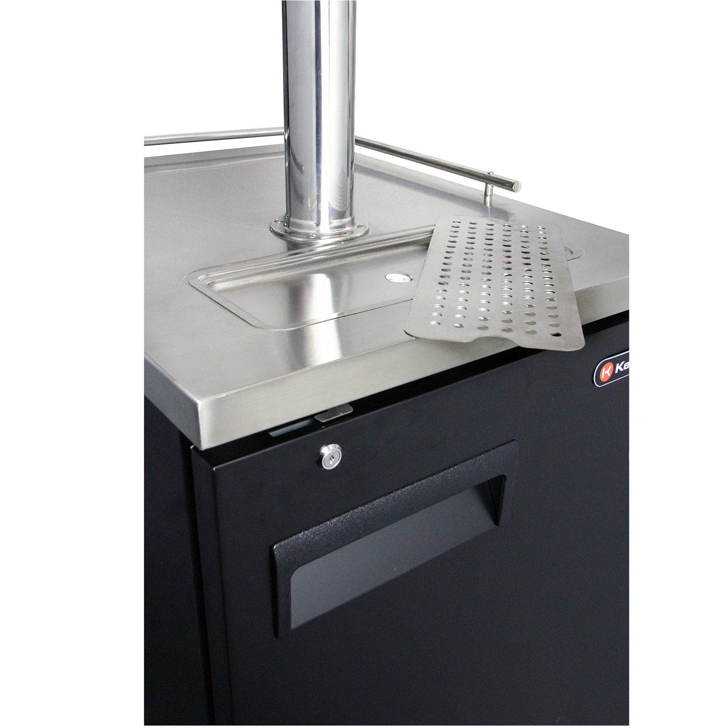 Kegco Commercial Grade Dual Two Keg Tap Faucet Kegerator - Black