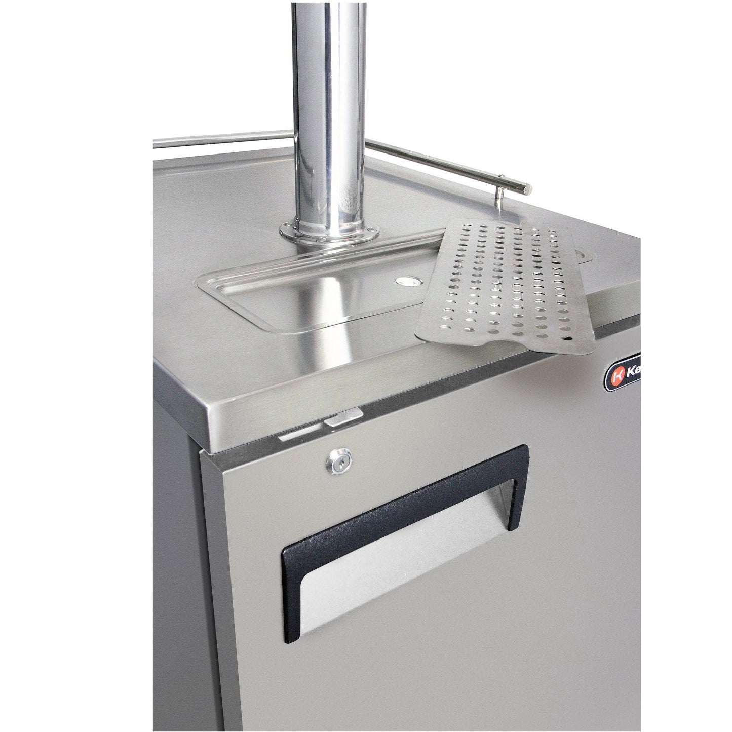 Kegco Commercial Grade Single Tap Keg Faucet Kegerator - All Stainless Steel