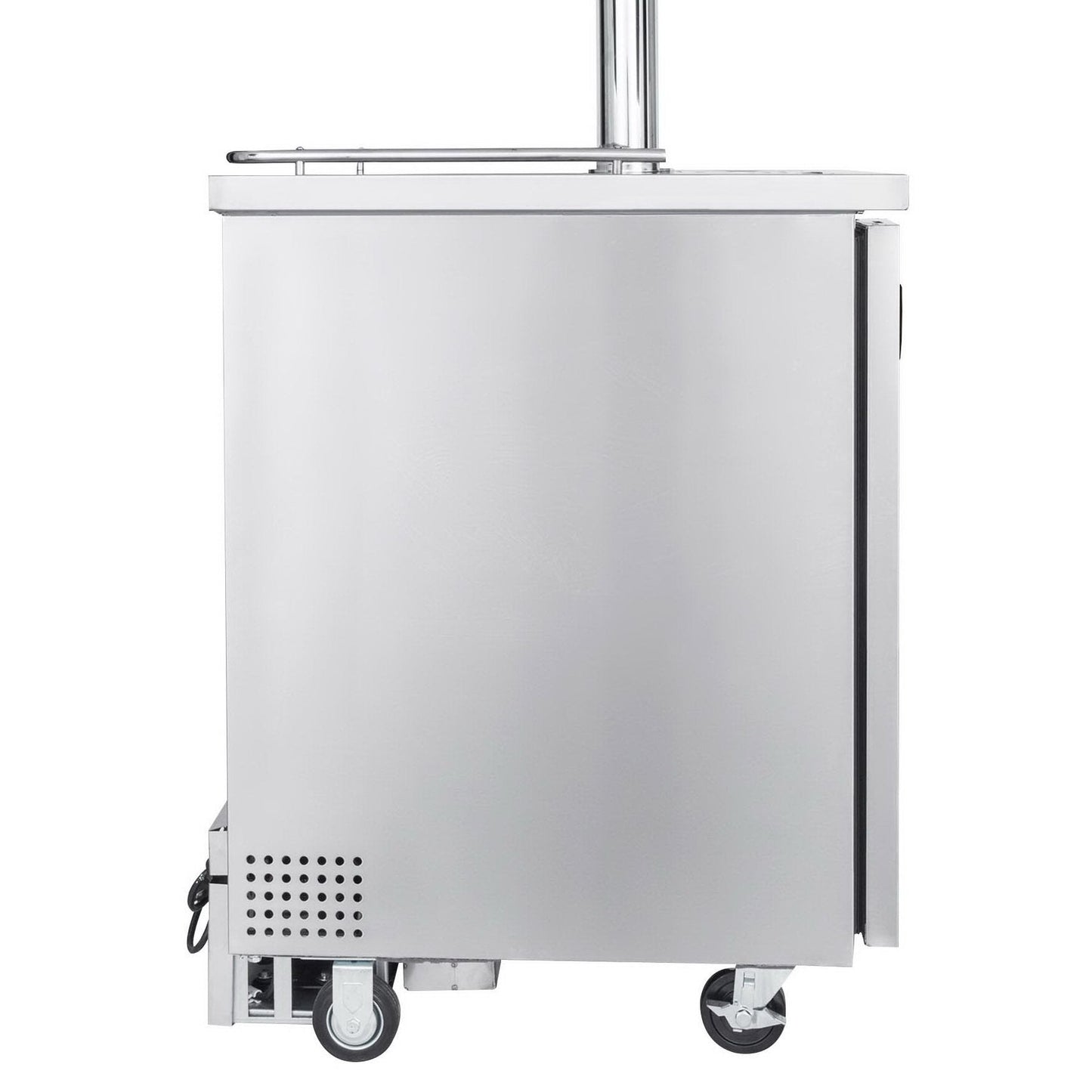 Kegco Commercial Grade Single Tap Keg Faucet Kegerator - All Stainless Steel