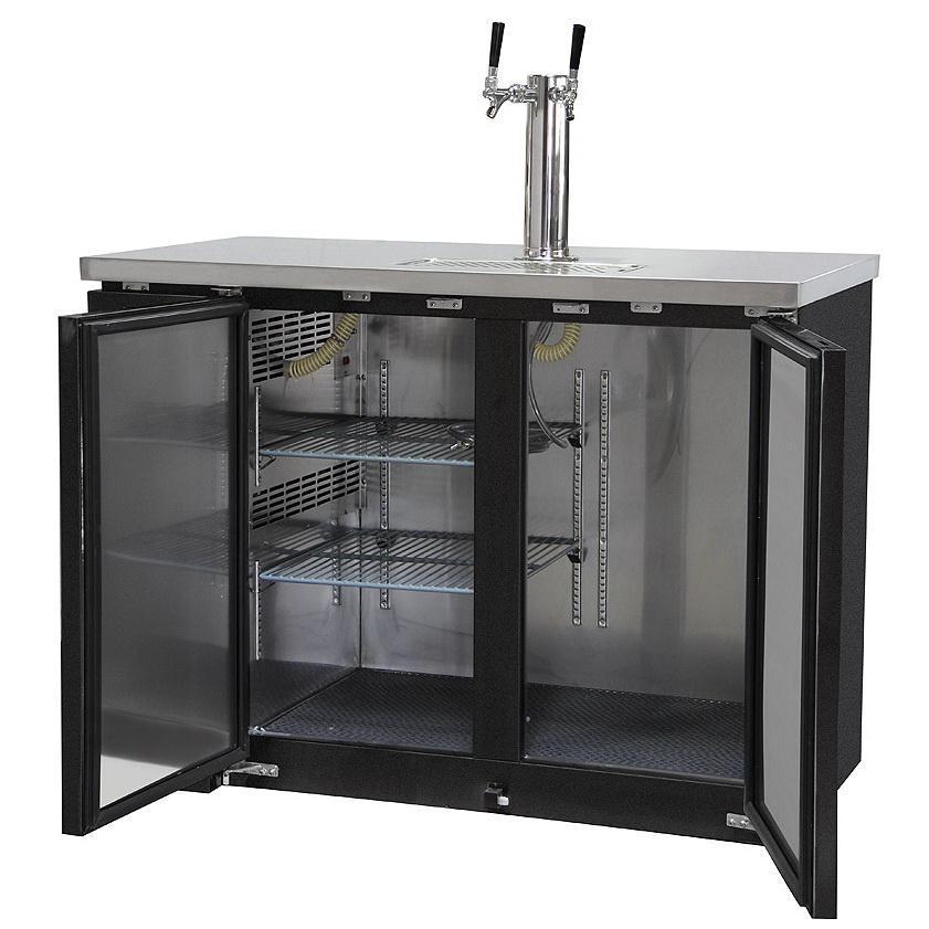 Kegco Two Dual Faucet Keg Tap Commercial Grade Kegerator