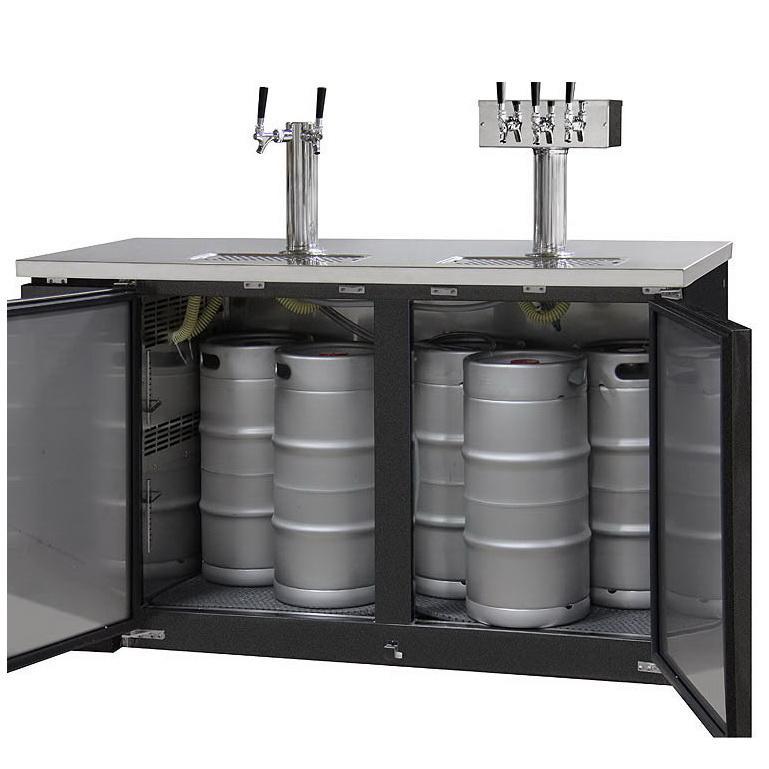 Kegco Three Keg Tap Faucet Commercial Grade Kegerator