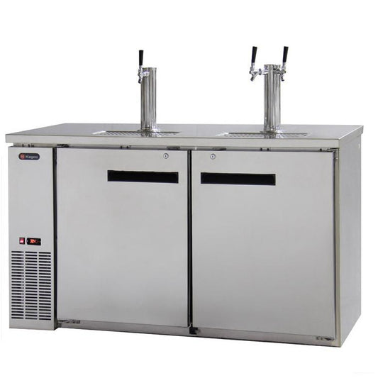 Kegco Three Keg Tap Faucet Commercial Grade Kegerator - Stainless Steel