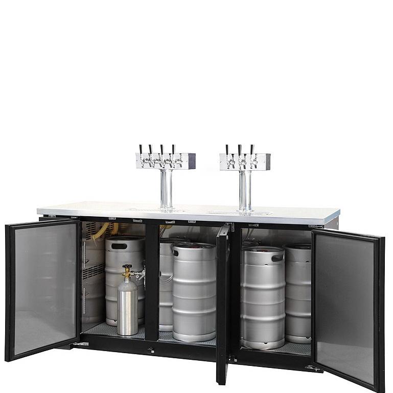 Kegco Three Keg Tap Faucet Commercial Grade Kegerator