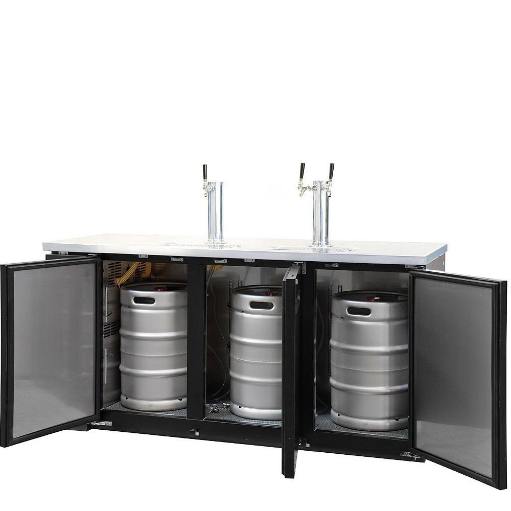 Kegco Three Keg Tap Faucet Commercial Grade Kegerator