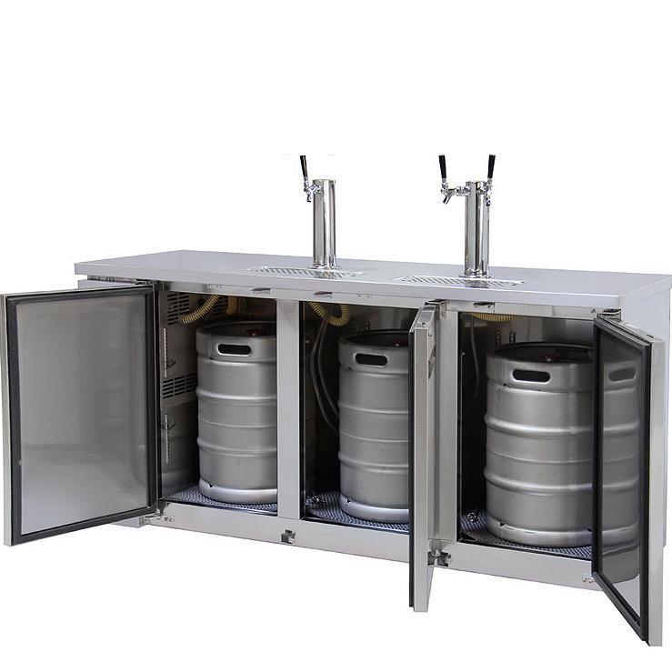 Kegco Three Keg Tap Faucet Commercial Kegerator