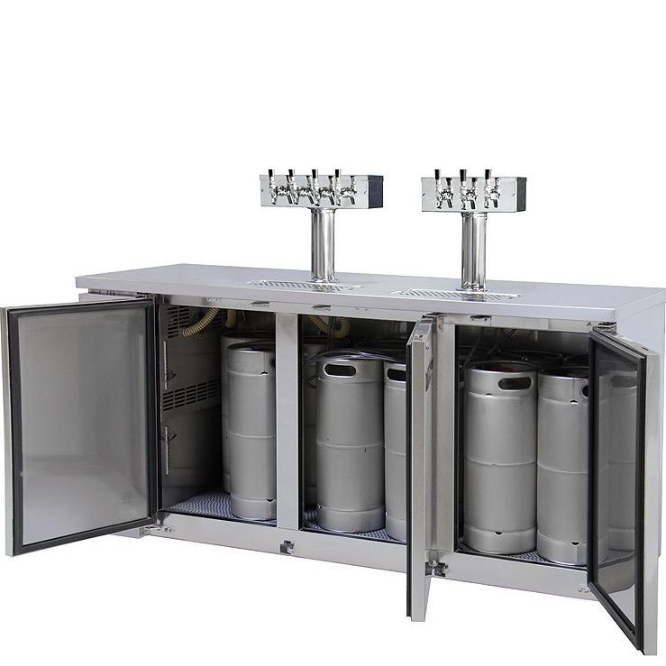 Kegco Three Keg Tap Faucet Commercial Kegerator