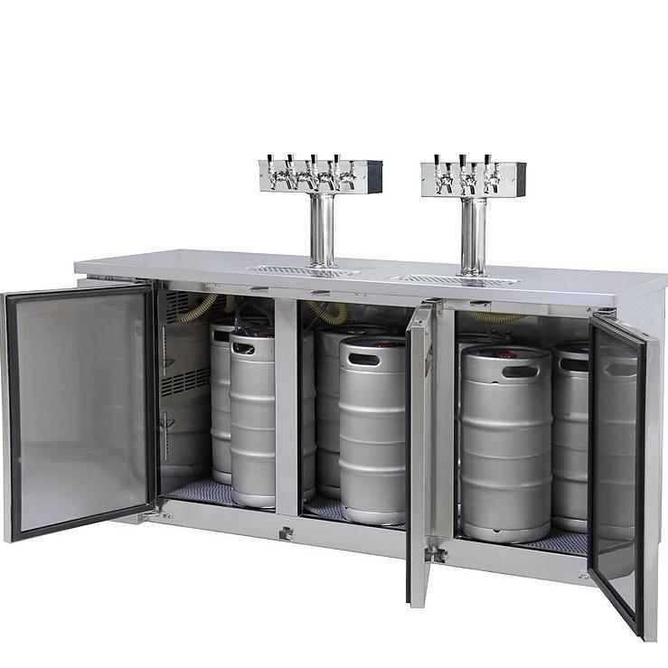 Kegco Three Keg Tap Faucet Commercial Kegerator