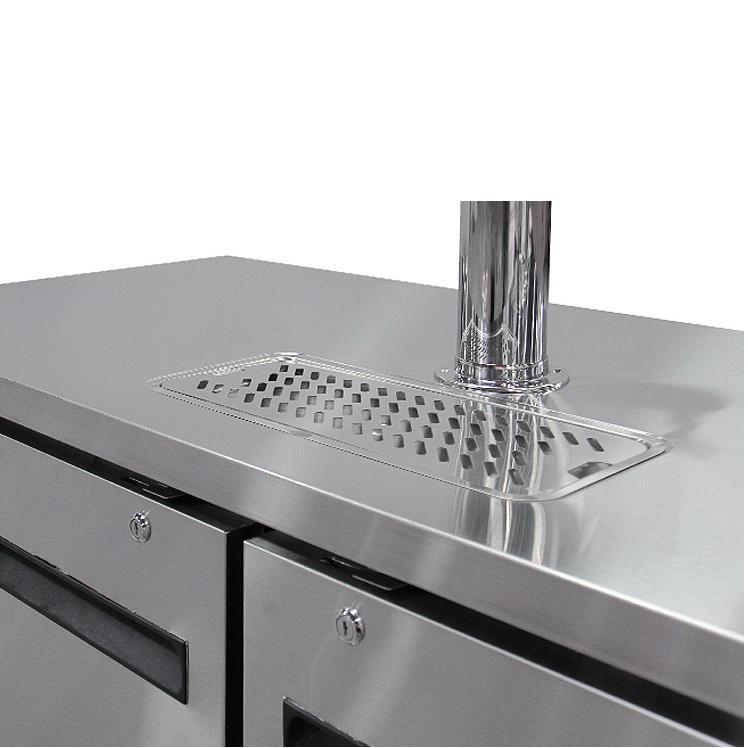 Kegco Three Keg Tap Faucet Commercial Kegerator