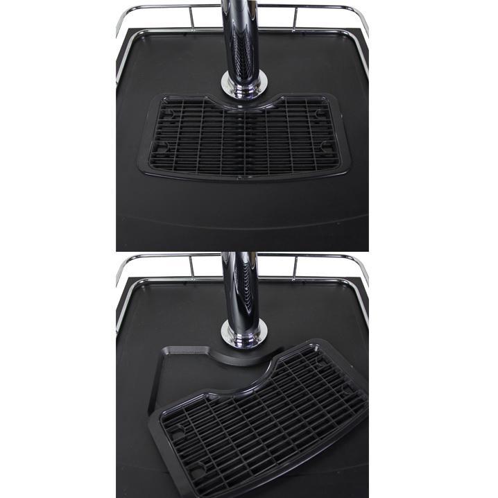 Dual Faucet Tap Kegerator - Black Cabinet with Matte Black Door