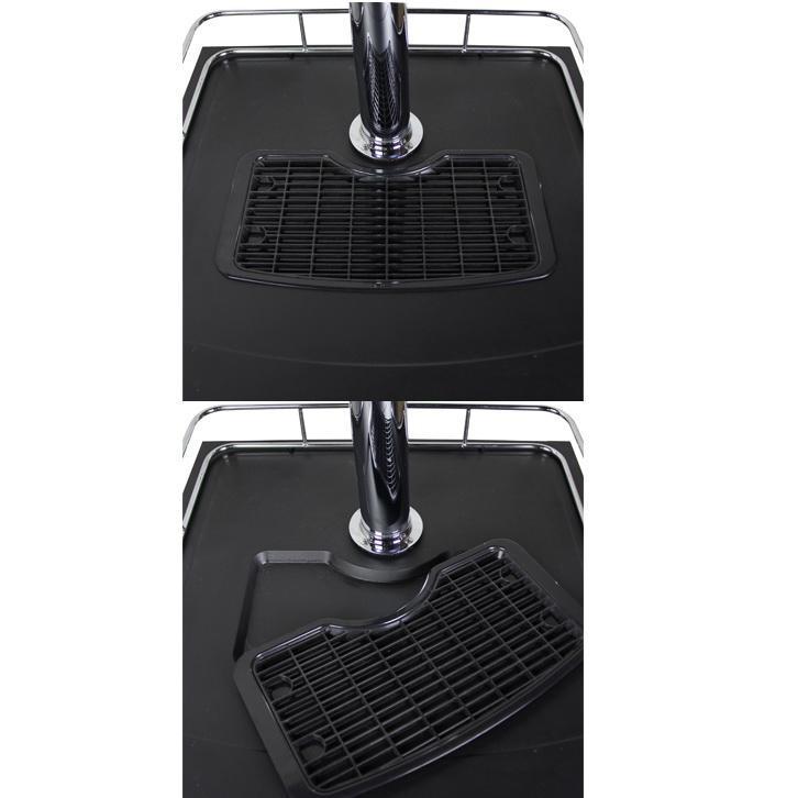 24" Wide Triple Tap Black Kegerator