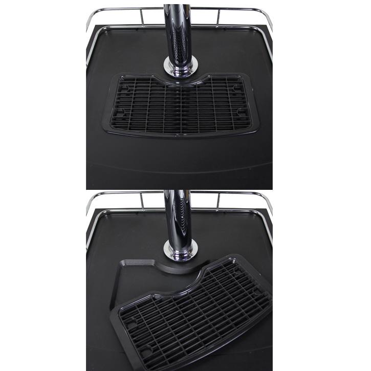 Three Keg Tap Faucet Kegerator - Black Cabinet with Stainless Steel Door