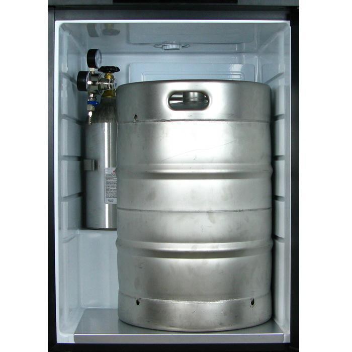 Three Keg Tap Faucet Kegerator - Black Cabinet with Stainless Steel Door