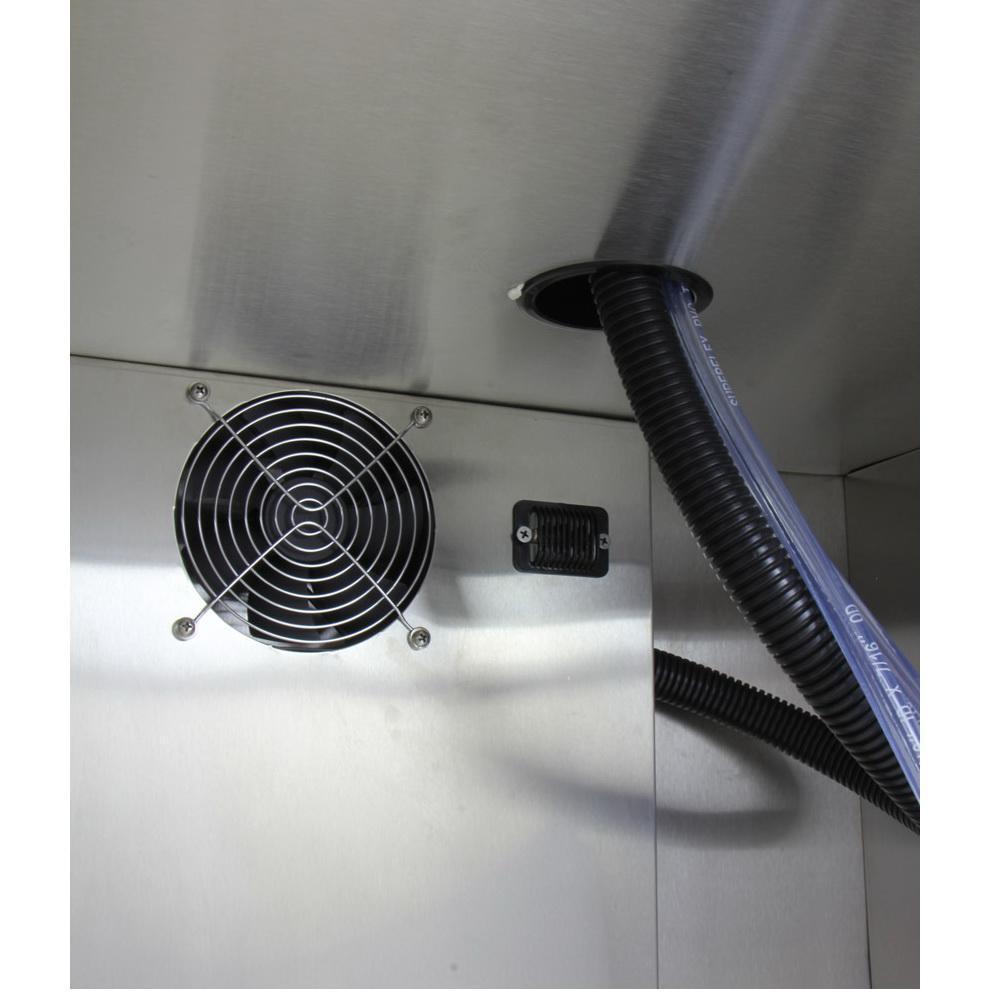 Kegco Dual Faucet Digital Undercounter Kegerator with X-CLUSIVE Premium Direct Draw Kit - Left Hinge