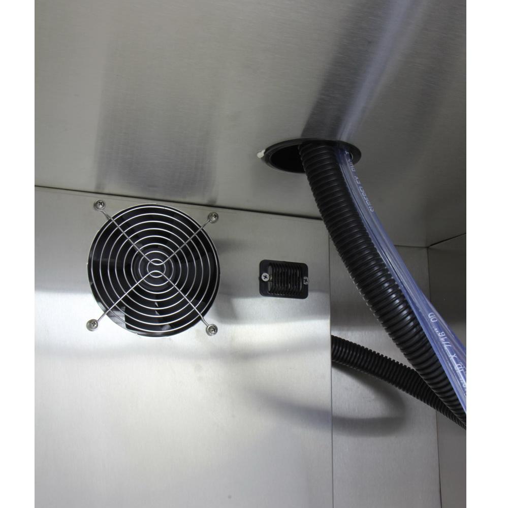 Kegco Three Faucet Digital Undercounter Kegerator with X-CLUSIVE Premium Direct Draw Kit - Left Hinge