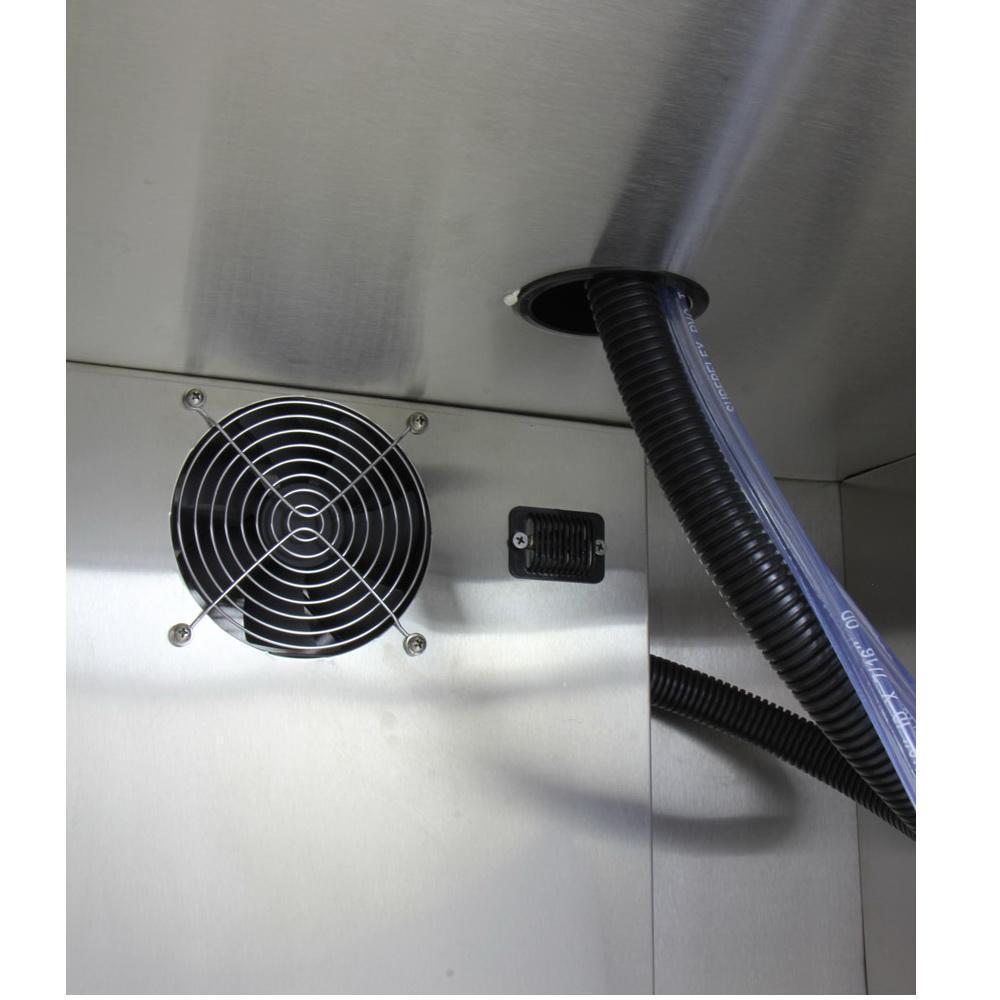 Kegco Three Faucet Digital Commercial Undercounter Kegerator with X-CLUSIVE Premium Direct Draw Kit - Right Hinge
