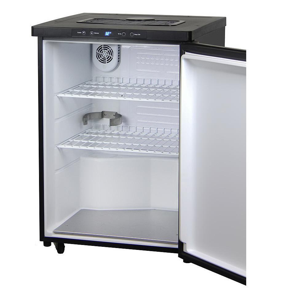 Kegco MDK-309X-01 Full Size Digital Kegerator - Black Cabinet with Black Stainless Steel Door