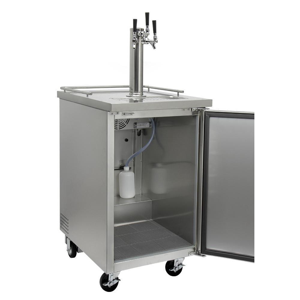 Kegco Triple Keg Tap Three Faucet Commercial Kegerator