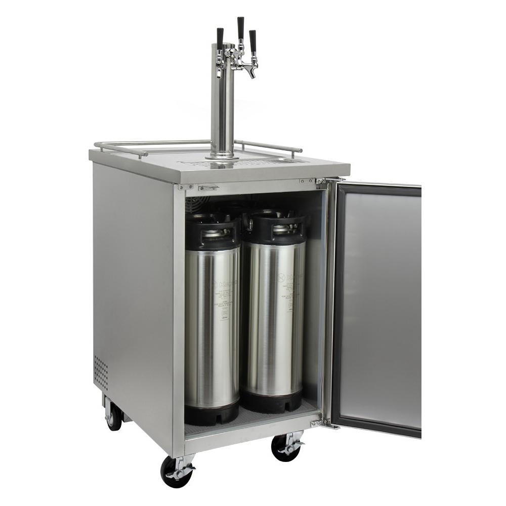 Kegco Triple Keg Tap Three Faucet Commercial Kegerator